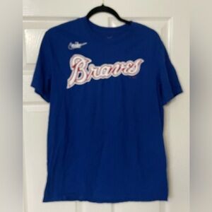 Atlanta Braves Hank Aaron Womens Nike T-Shirt Sz Medium Cooperstown Collection